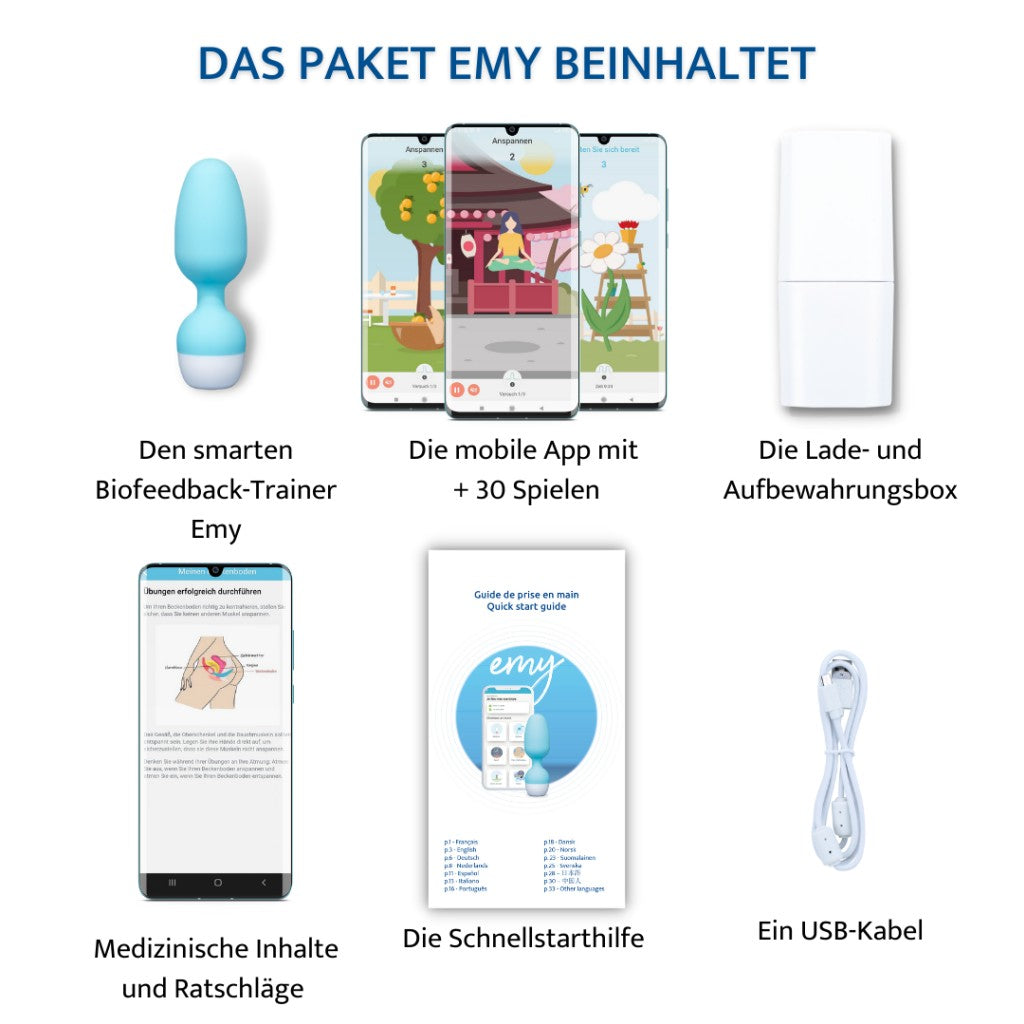 Auf Rezept: Emy Beckenbodentrainer (gesetzlich Versicherte; HMV: 15.25.19.2027)