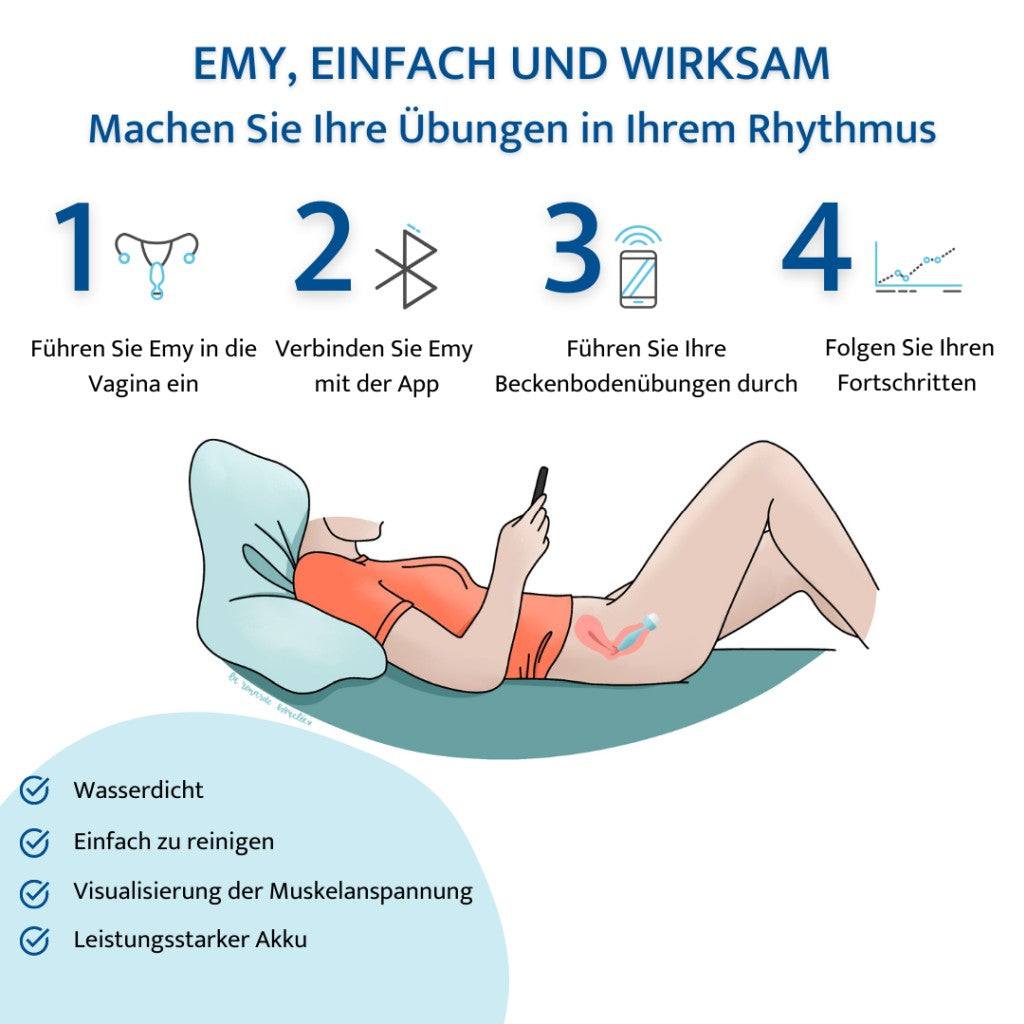 Auf Rezept: Emy Beckenbodentrainer (gesetzlich Versicherte; HMV: 15.25.19.2027)
